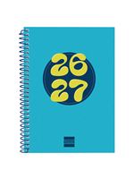 Agenda Escolar Finocam Cool Sep 2026 - Jun 2027 8º - 120x164 Mm Semana Vista Horizontal Azul Español