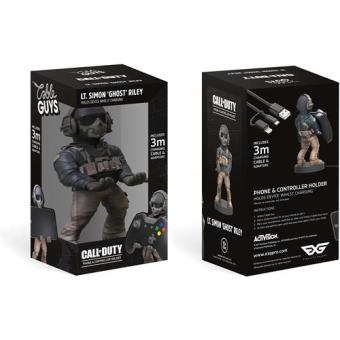 Cargador mando Call of Duty Modern Warfare Cable Guy Lt. Simon "Ghost" Riley PS4