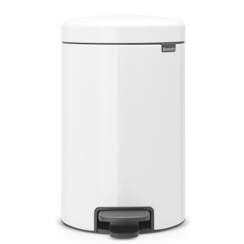 Cubo De Basura Con Pedal Brabantia Newlcon 12 L Blanco