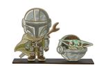 Figura Mandalorian & Grogu Crystal Art Duo Buddies Xl