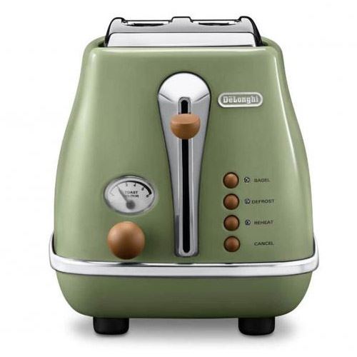 Tostador De'Longhi Icona Vintage CTOV 2003 Verde - Comprar en Fnac
