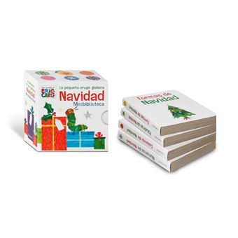 La pequeña oruga glotona Navidad minibiblioteca