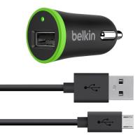 Cargador de coche Belkin con cable micro-USB a USB-A