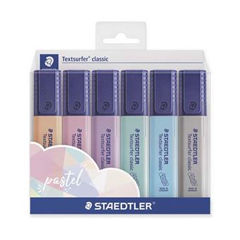 Estuche STAEDTLER 6 marcadores fluor pastel - Subrayador - Los mejores  precios