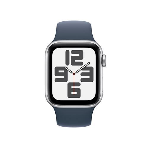 Apple Watch SE 40 mm LTE, Caja de aluminio en plata y correa deportiva Azul  abismo - Talla S/M