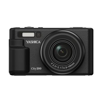 Cámara compacta digital Yashica City200 Negro