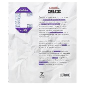Ejercicios de sintaxis 3º y 4º ESO