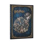 Libreta Paperblanks Harry Potter Leyendas De Hogwarts Midi 120x180mm Lisa De 144 Pags Y Cierre Con Banda Elástica Cortes Del Libro Impresos