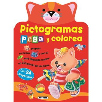 Pictogramas - pega y colorea coneji