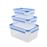 Tupper Tefal Hermético Set 3 x 0,55, 1 y 2,3 L_0