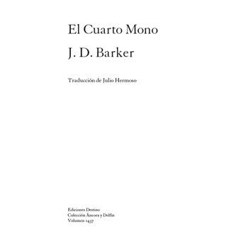 El Cuarto Mono - J. D. Barker · 5% de descuento