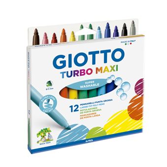 Paquete 12 Rotuladores Giotto Turbo Maxi