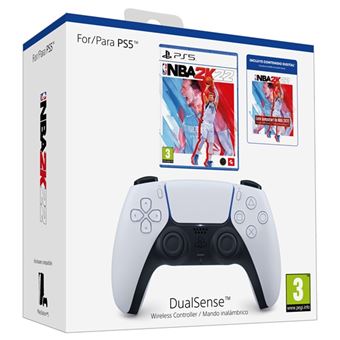 Pack Mando Inalámbrico DualSense + Lote Jumpstart (Código) + Juego NBA 2K22 PS5