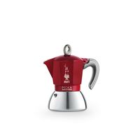 Cafetera italiana Bialetti Moka Induction 4 tazas Rojo