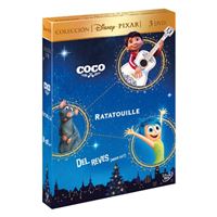 Pack Pixar: Coco + Ratatouille + Del revés - DVD