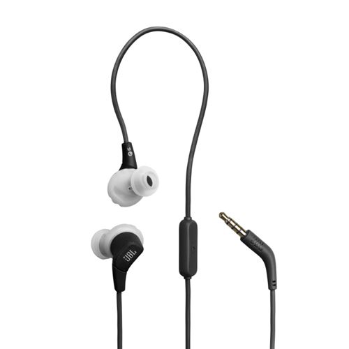 Auriculares Deportivos Jbl Endurance Run 3 Mini Jack 3.5mm Negro Y Gris