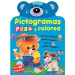 Pictogramas - pega y colorea coneji