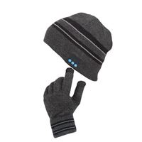 Pack Gorro Bluetooth + Guantes táctiles Gris