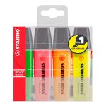 Estuche 4 Marcadores Fluorescentes Stabilo Boss Original