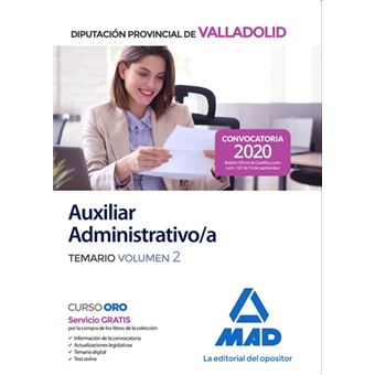 Auxiliar Administrativo De La Diputación Provincial De Valladolid. Temario Volumen 2 - 1
