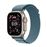 Apple Watch Ultra 3 GPS + Cellular 49mm Caja Titanio Natural y Correa Alpine Loop Azul claro - Talla S