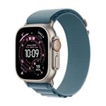 Apple Watch Ultra 3 GPS + Cellular 49mm Caja Titanio Natural y Correa Alpine Loop Azul claro - Talla S