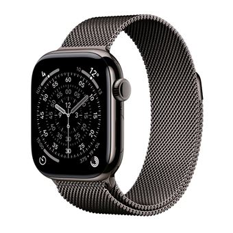 Apple Watch Series 11 GPS + Cellular 42mm Caja Titanio Pizarra y Correa Milanese Loop Pizarra - 1