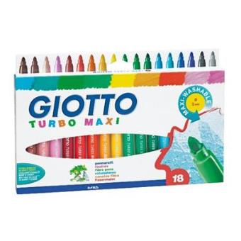 Paquete 18 rotuladores Giotto Turbo Maxi
