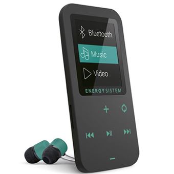 MP4 Bluetooth Energy Sistem Touch 8GB Negro/Menta