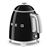 Mini Hervidor eléctrico Smeg 50's Style 0.8L Negro