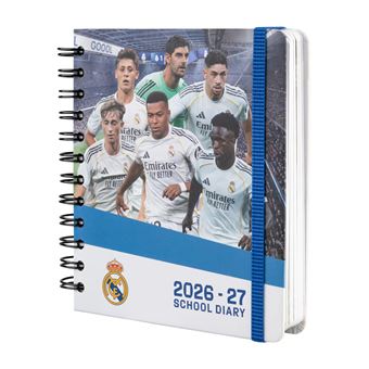 Agenda Escolar Erik 2026/2027 Día página M 11 Meses Real Madrid - 1