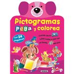 Pictogramas - pega y colorea coneji