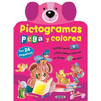Pictogramas - pega y colorea coneji