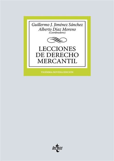 Tecnos Lecciones De Derecho Mercantil