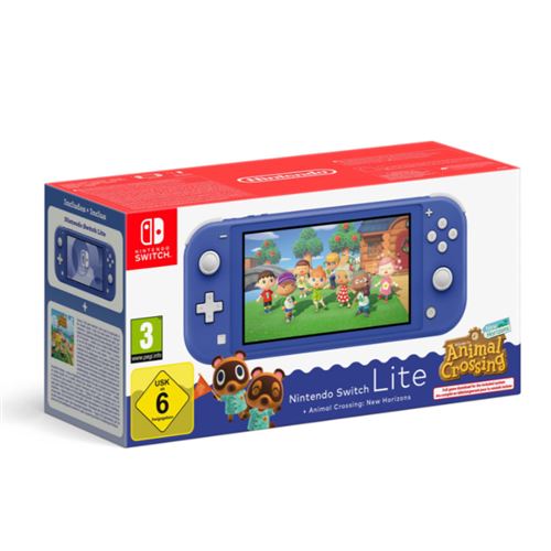 Consola Nintendo Switch Lite Azul + Animal Crossing New Horizons