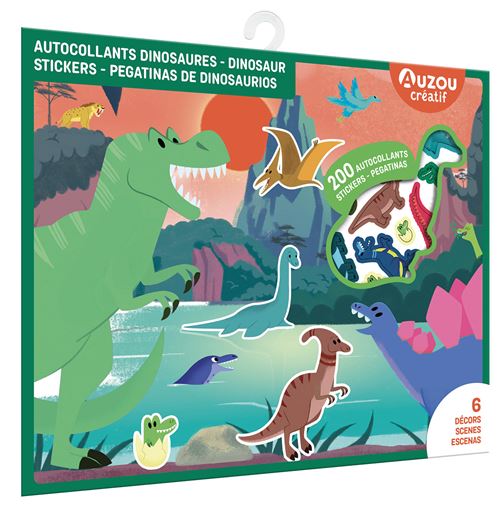 Auzou Pegatinas De Dinosaurios-Estuche De Artista