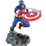 Default Constructor Figura Diamond Marvel Capitán América Lanzando El Escudo 25Cm