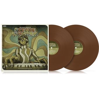Lp-many faces of stevie(2lp marron)