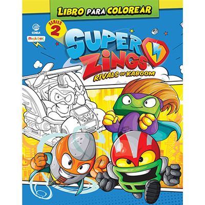 Libro para colorear Superthings Series 2 - España