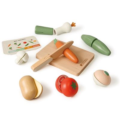 Verduras de madera para cortar nature et decouvertes