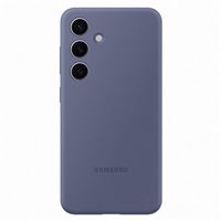 Funda de silicona Samsung violeta para Galaxy S24