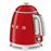 Mini Hervidor eléctrico Smeg 50's Style 0.8L Rojo