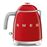 Mini Hervidor eléctrico Smeg 50's Style 0.8L Rojo