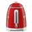 Mini Hervidor eléctrico Smeg 50's Style 0.8L Rojo