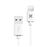 Cable Wefix lightning  - USB-B Blanco 2 m