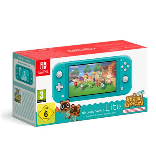 Consola Nintendo Switch Lite Turquesa + Animal Crossing New Horizons