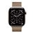 Apple Watch Series 11 GPS + Cellular 42mm Caja Titanio Oro y Correa Milanese Loop Dorado