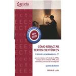 Cómo redactar textos cientificos