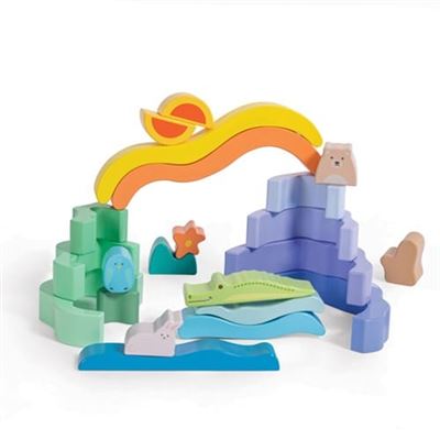 Juego de apilar madera nature et decouvertes