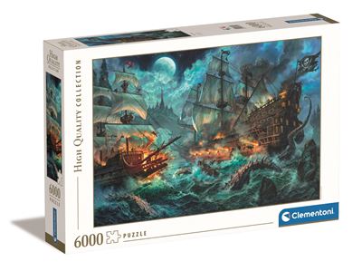 Puzzle clementoni 6000 batalla de los piratas
